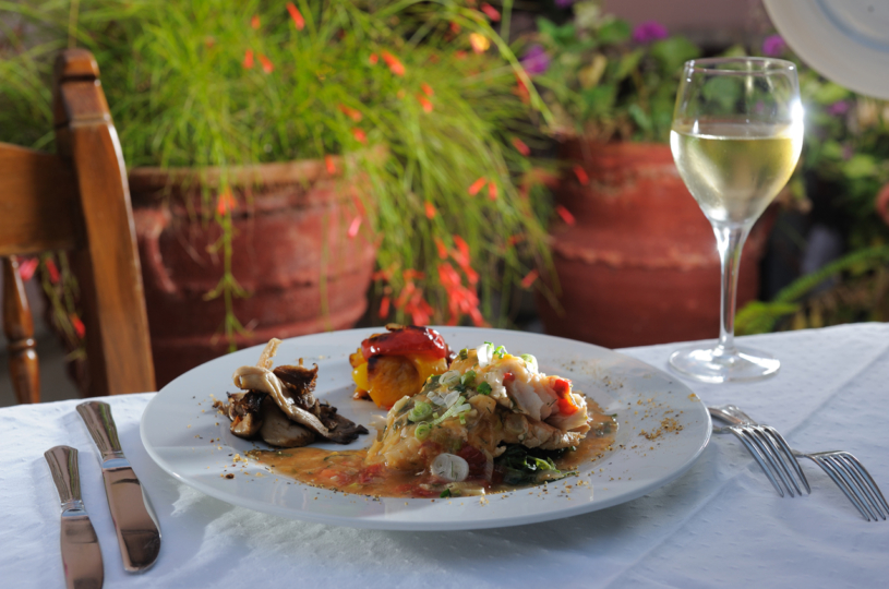 Grouper Fillet with Louisa and Vegetables