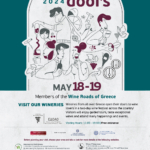 “Open Cellar Doors” at Greek wineries! Saturday May 18th and Sunday May 19th 2024